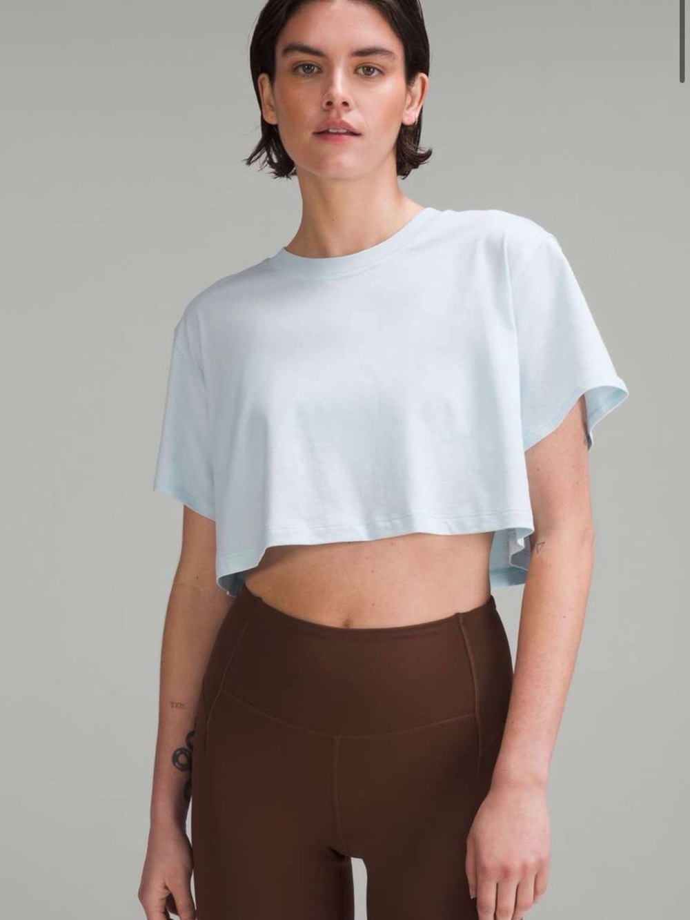 Lululemon All Yours Cropped Short Sleeve Tee